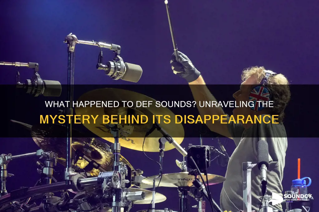 what happened to def sounds