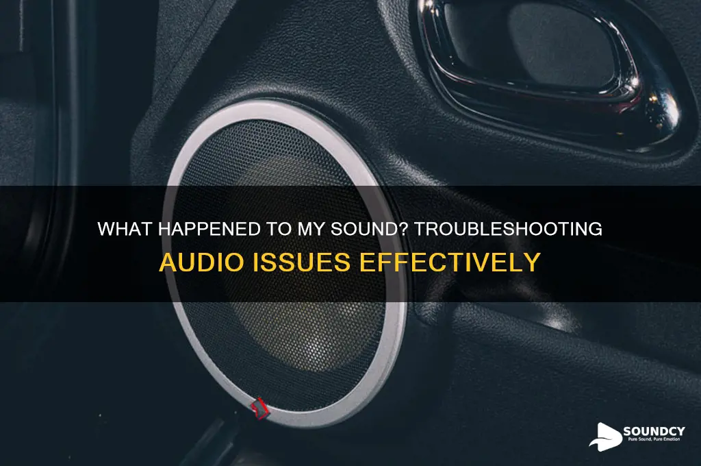 what happened to my sound