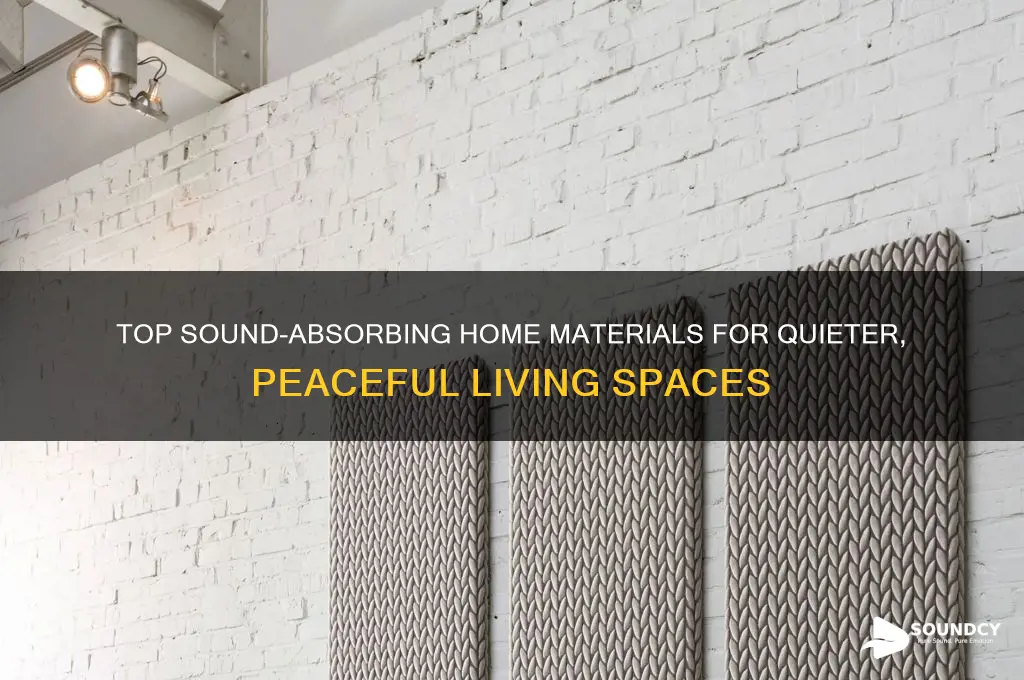 what home materials absorb sound