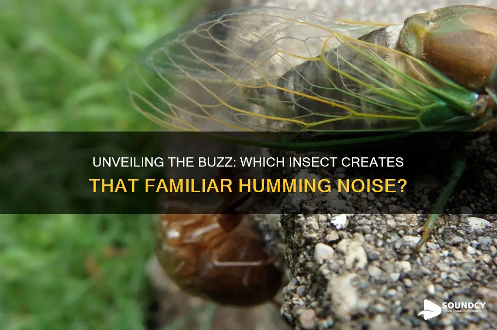 what insect makes buzzing sound