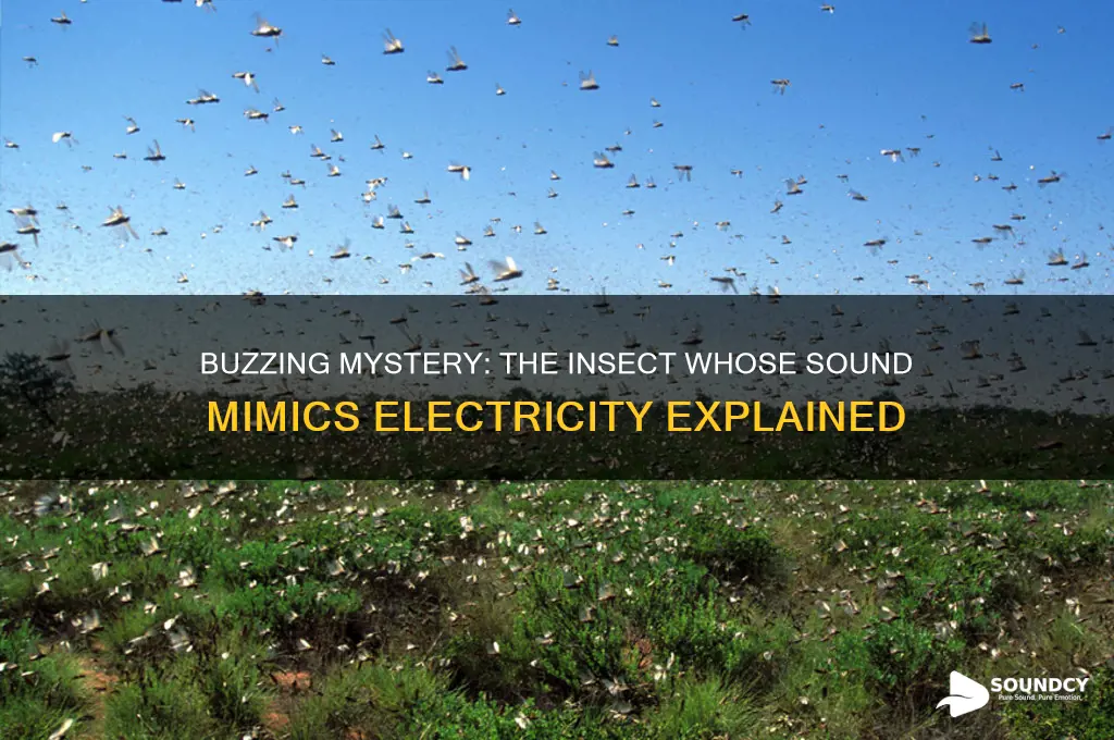 what insect sounds like electricity