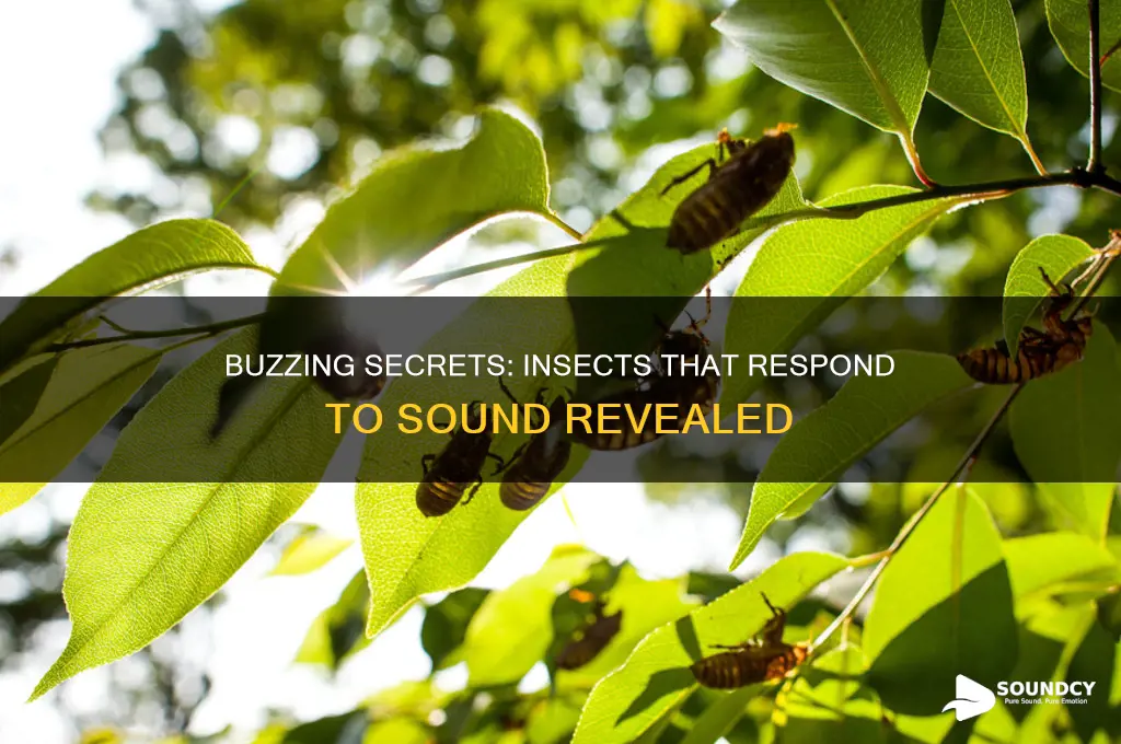 what insects respond to sound