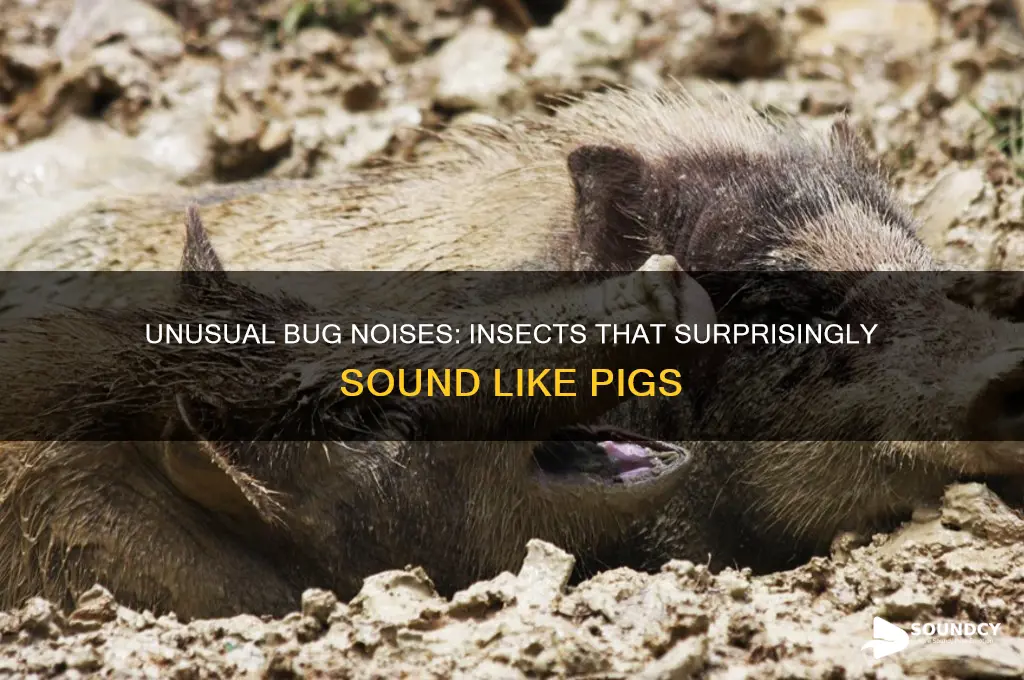 what insects sound like pigs