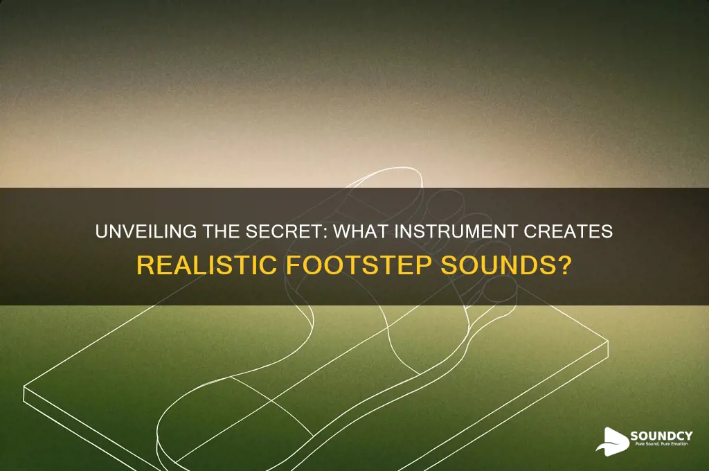 what instrument makes footstep sounds