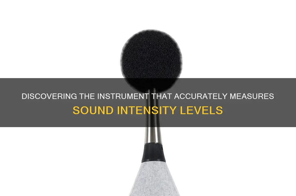 what instrument measures sound intensity