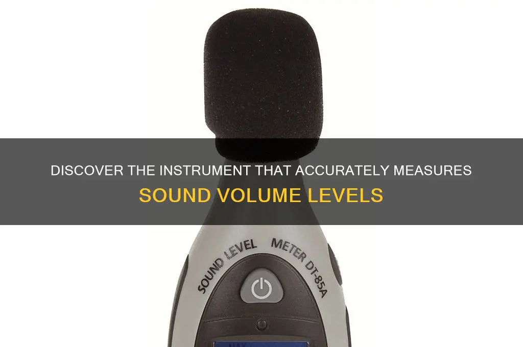 what instrument measures sound volume