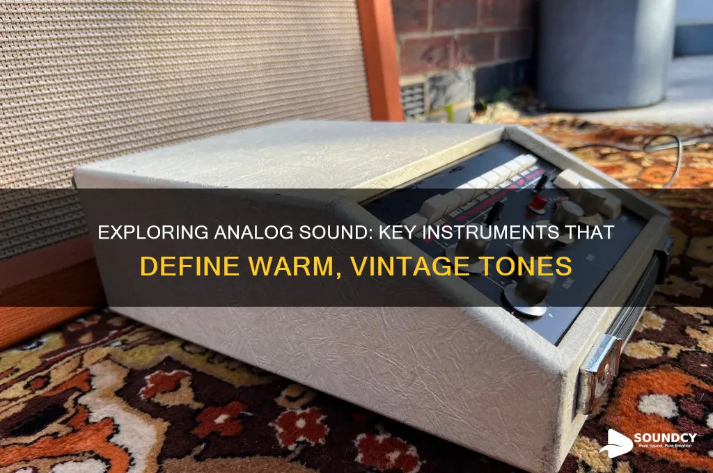 what instuments make analog sound