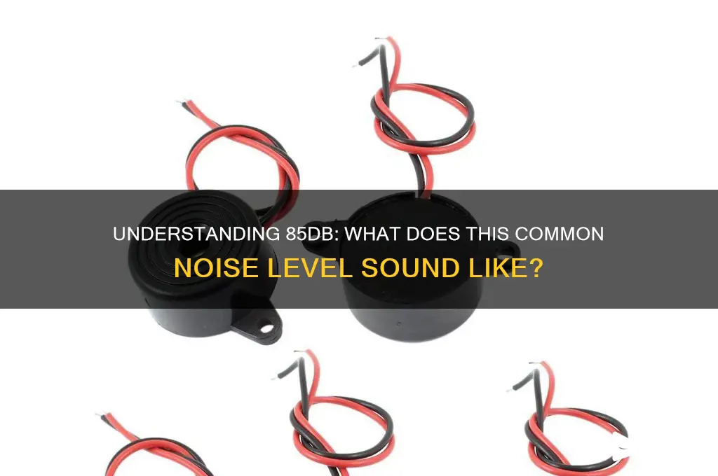 what is 85db sound like