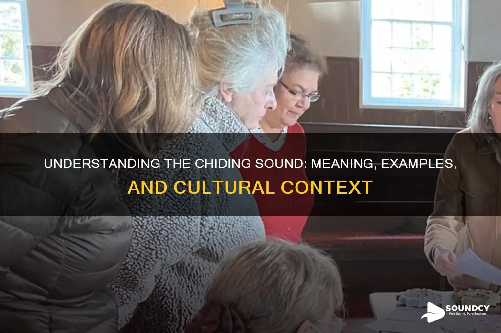 what is a chiding sound