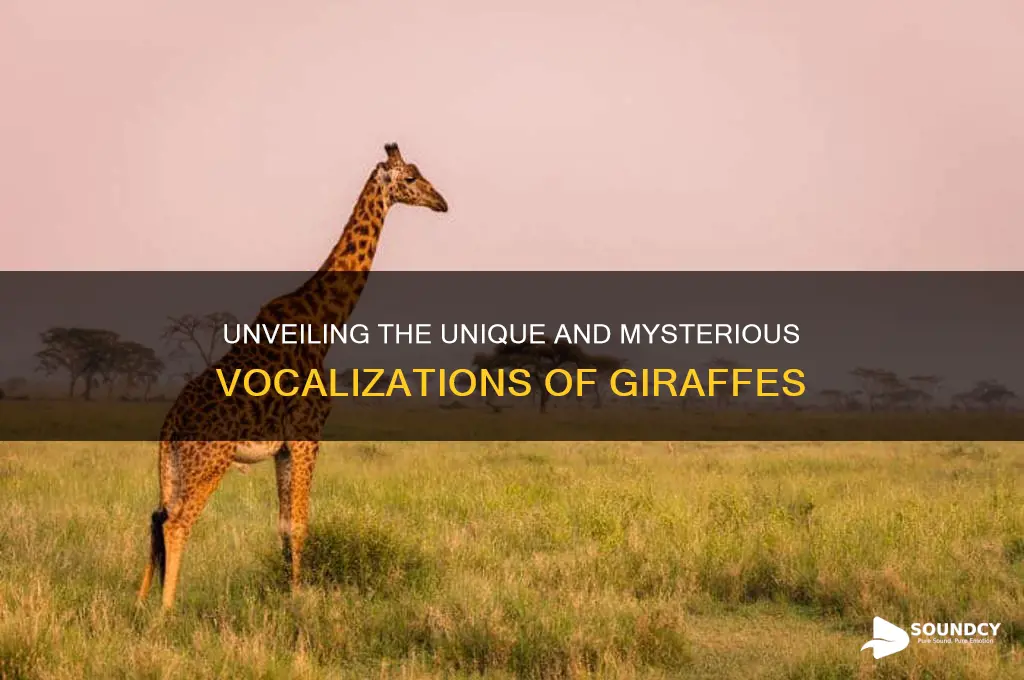 what is a giraffe sound