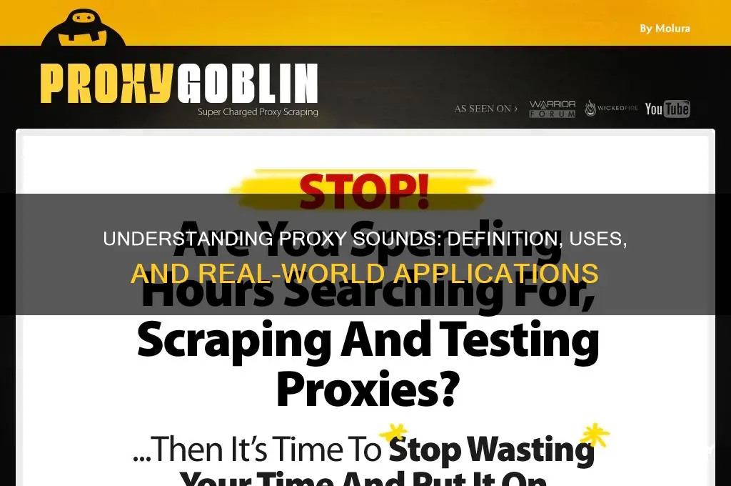 what is a proxy sound
