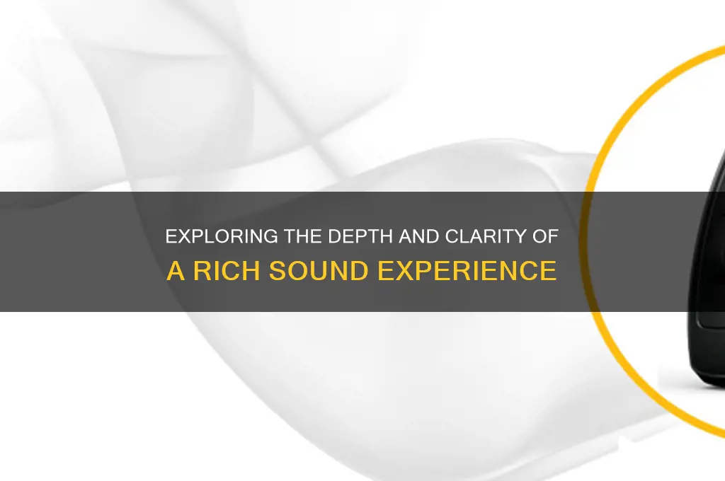 what is a rich sound