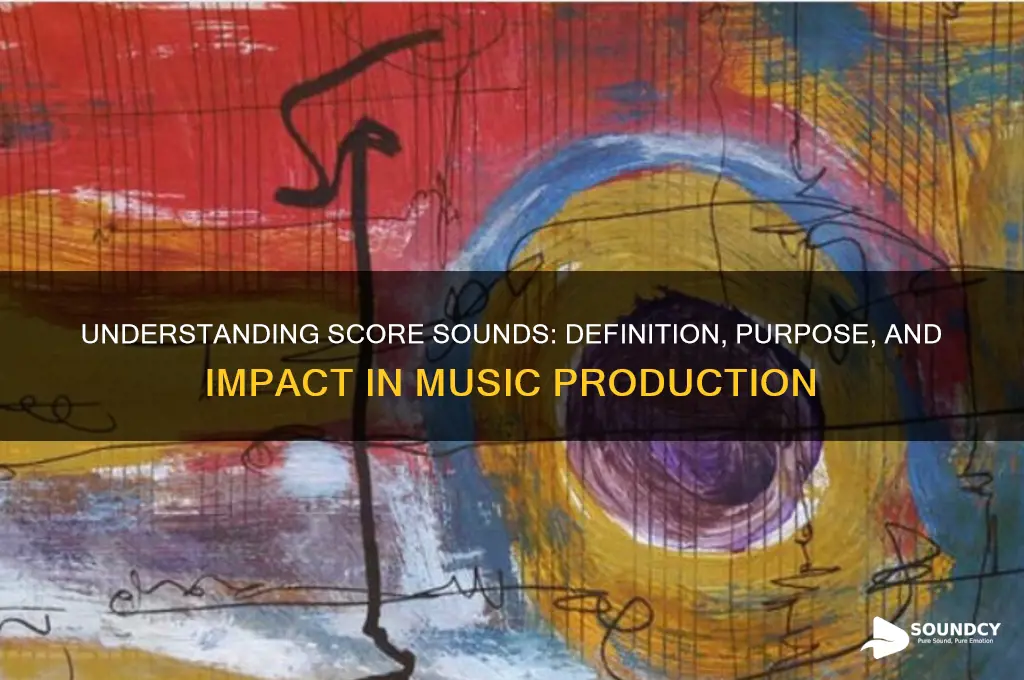 what is a score sound
