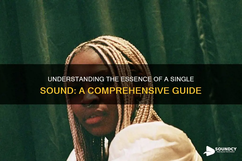 what is a single sound
