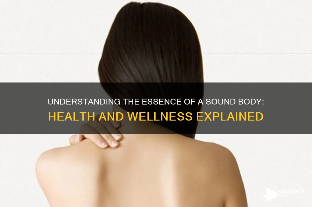 what is a sound body
