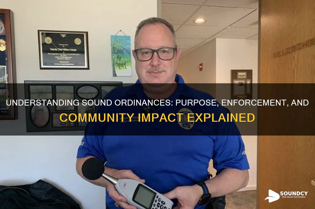 what is a sound ordinence
