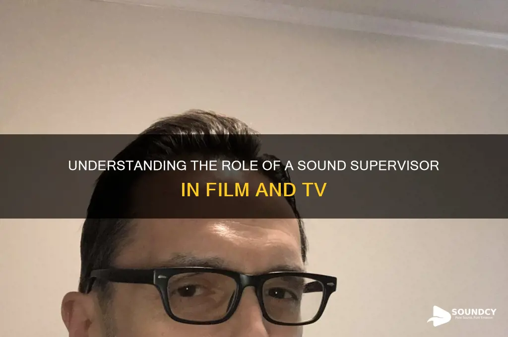 what is a sound supervisor