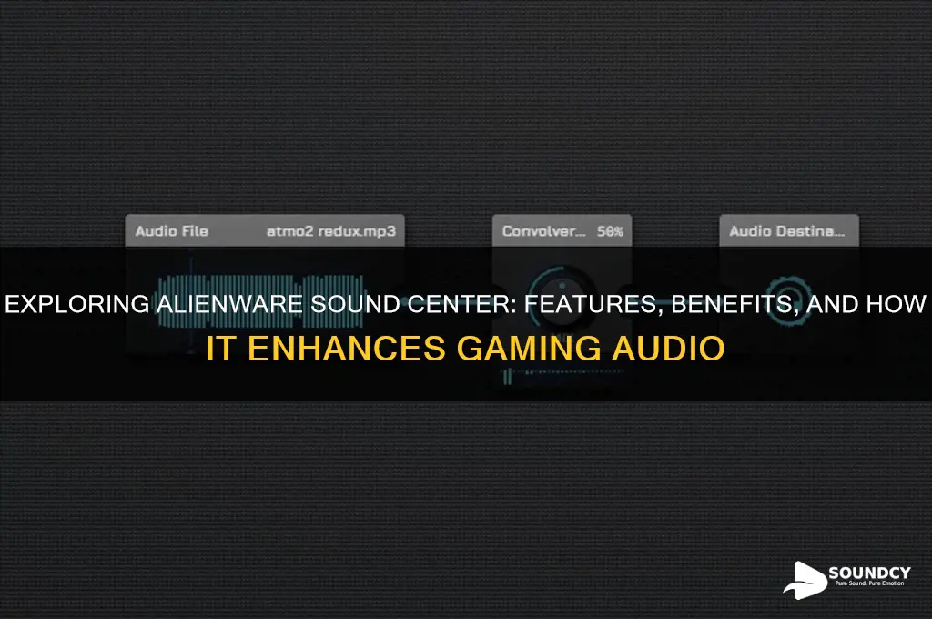 what is alienware sound center