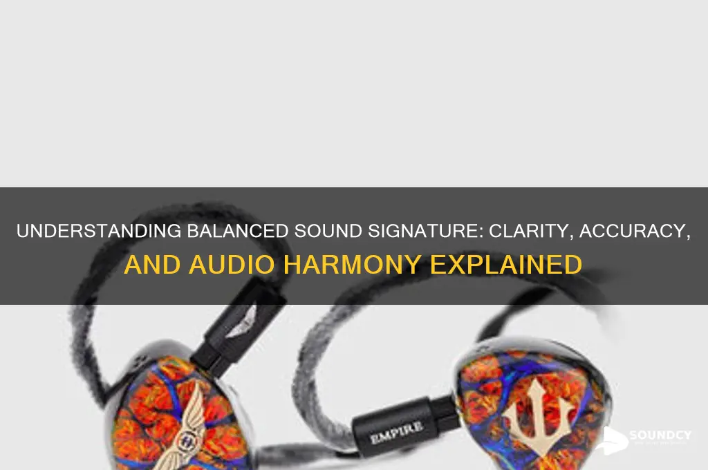 what is balanced sound signature
