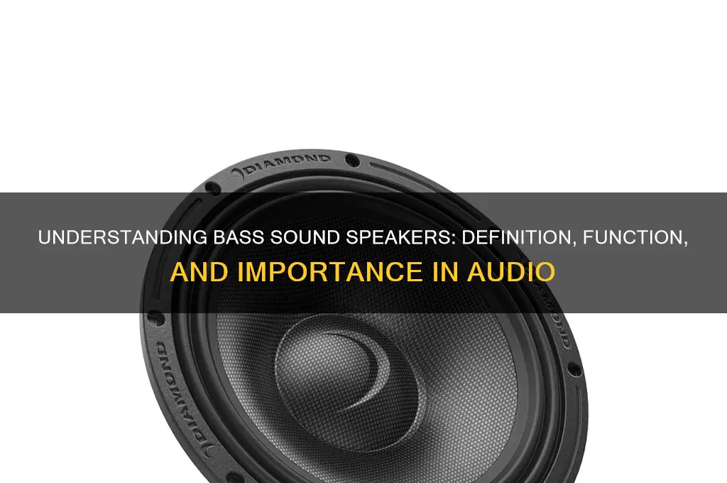 what is bass sound speaker