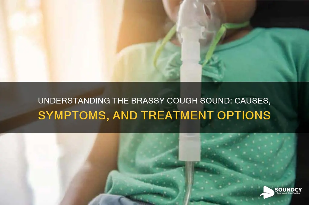what is brassy cough sound