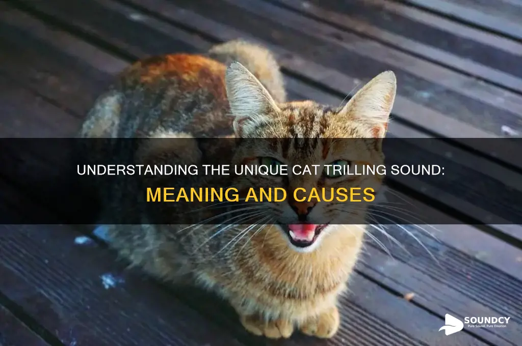 what is cat trilling sound
