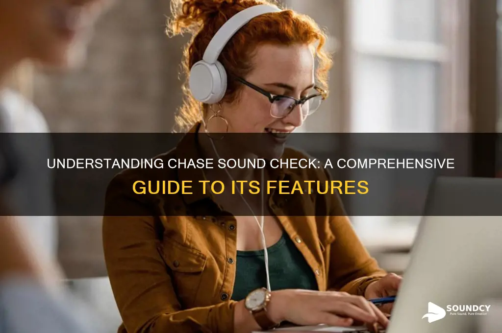 what is chase sound check