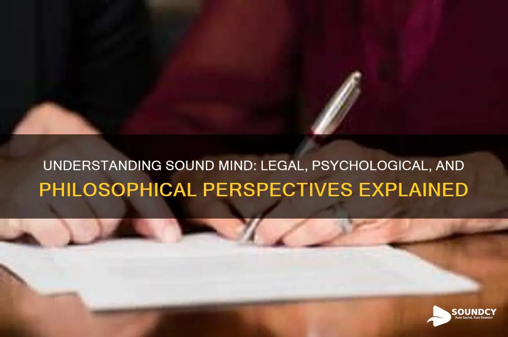 what is considered sound mind