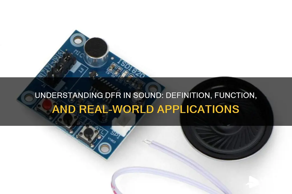 what is dfr in sound
