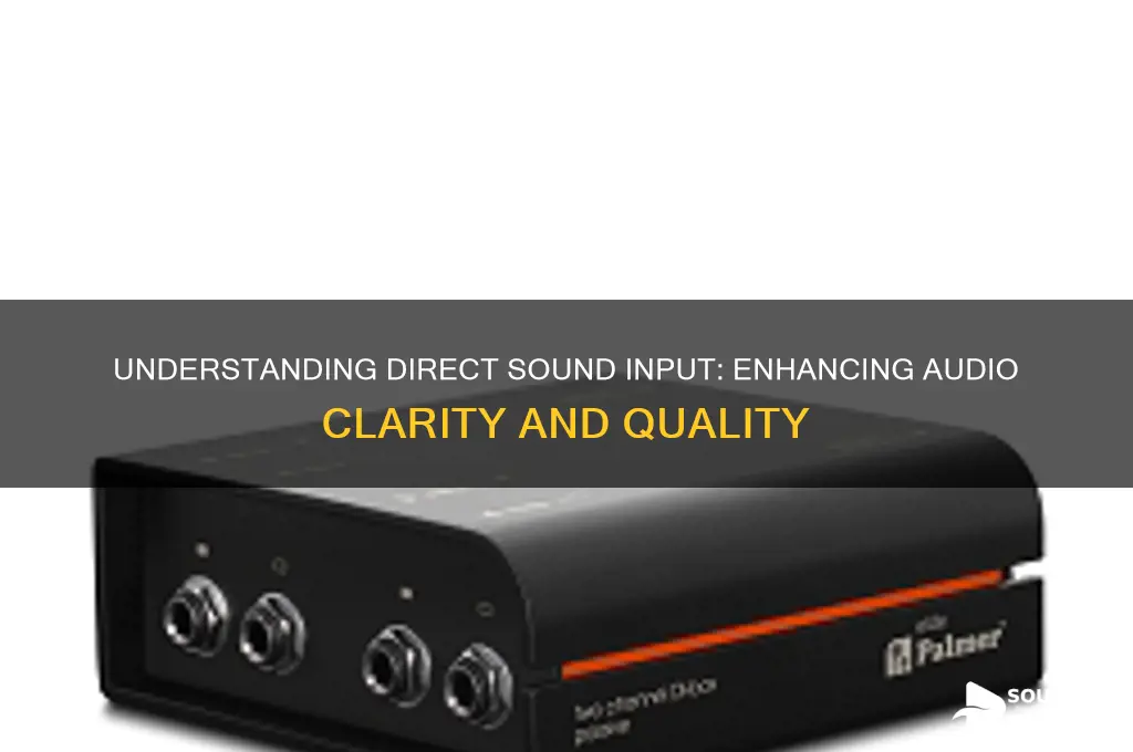 what is direct sound input