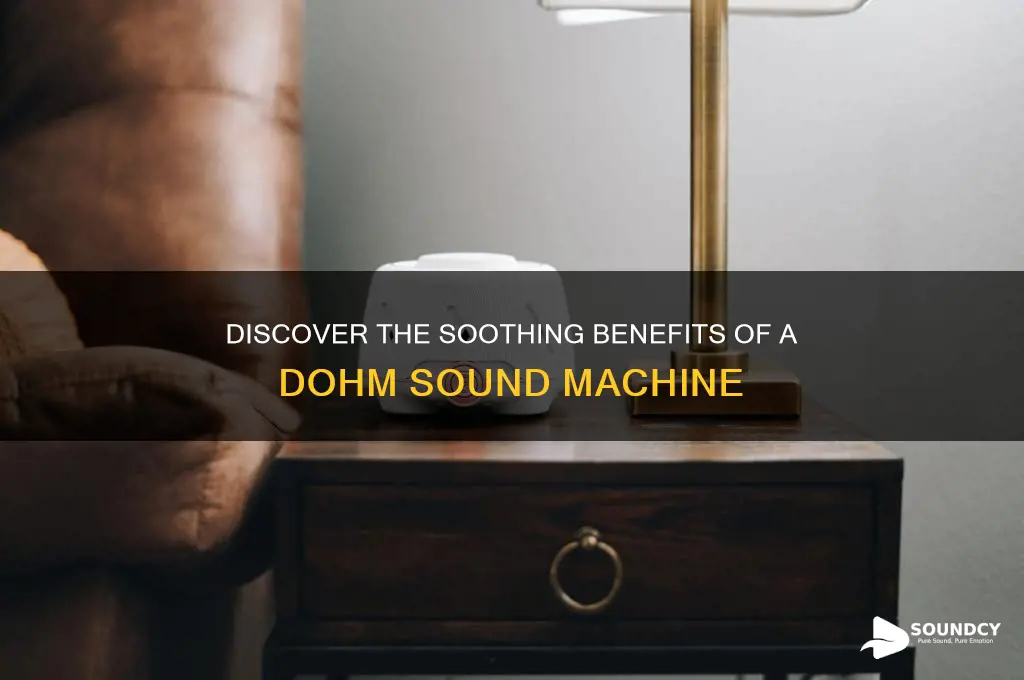 what is dohm sound machine