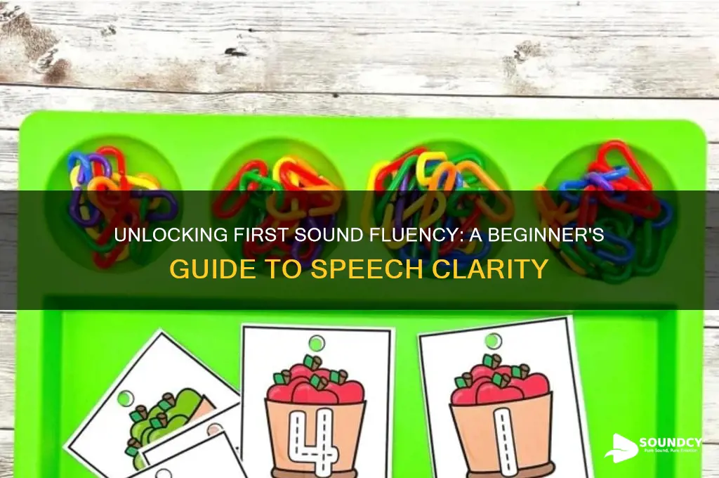 what is first sound fluency