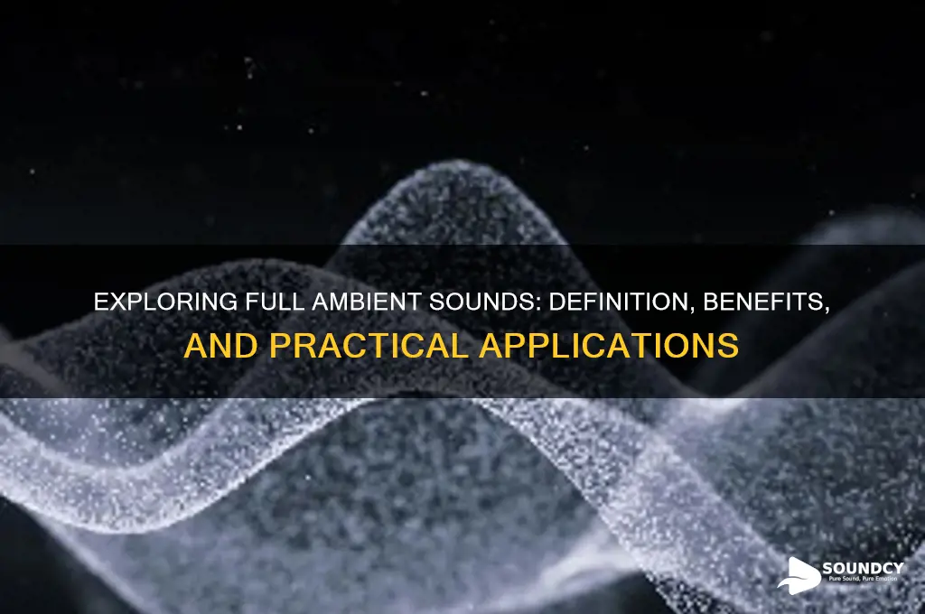what is full ambient sounds