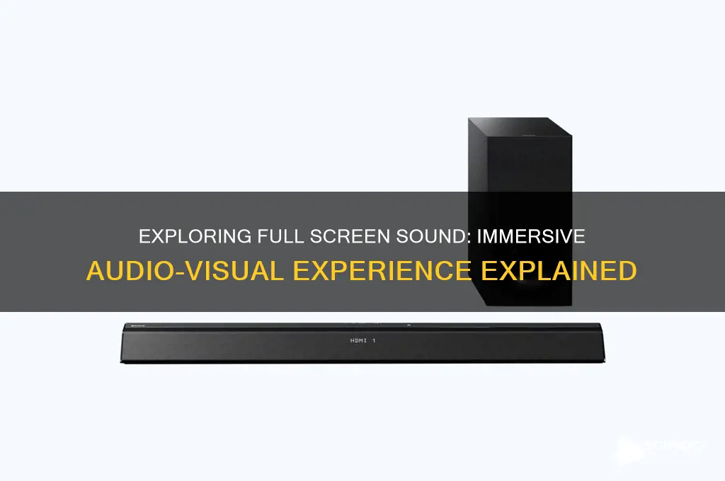 what is full screen sound