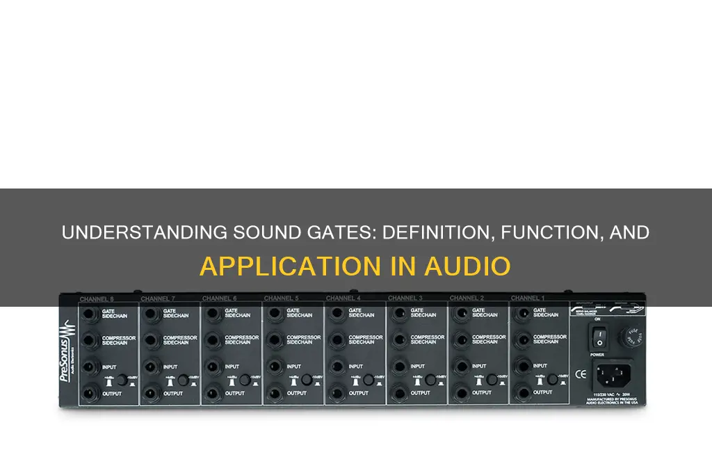 what is gate in sound