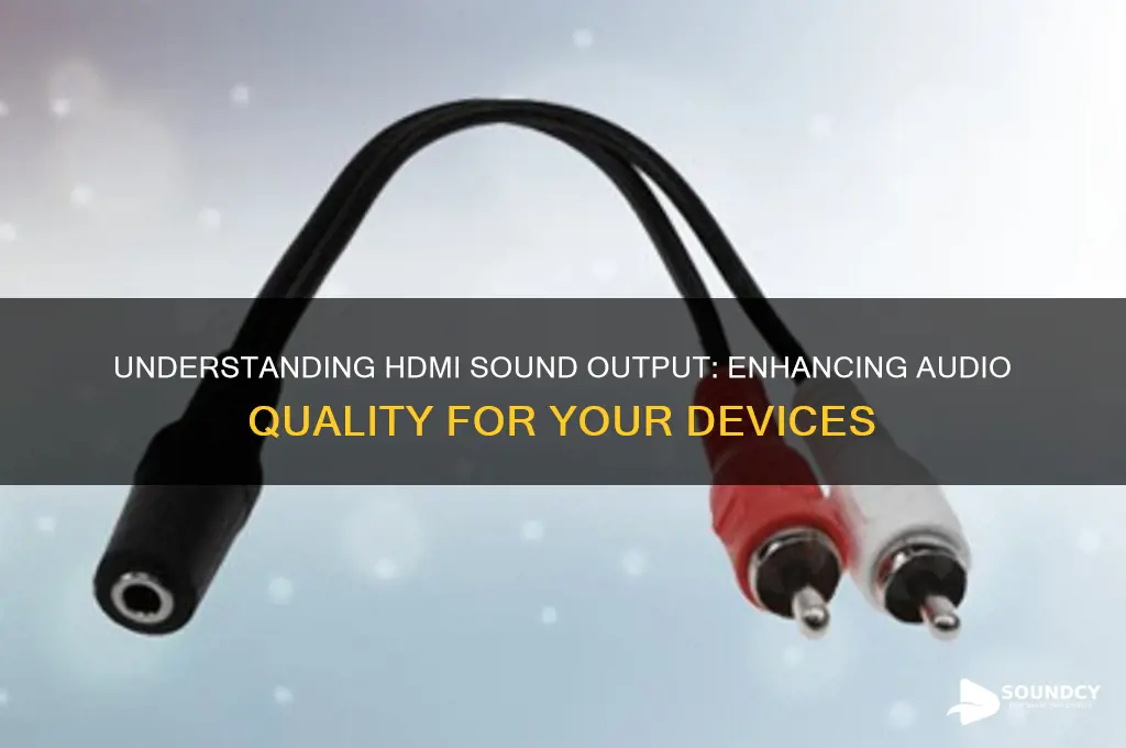what is hdmi sound output