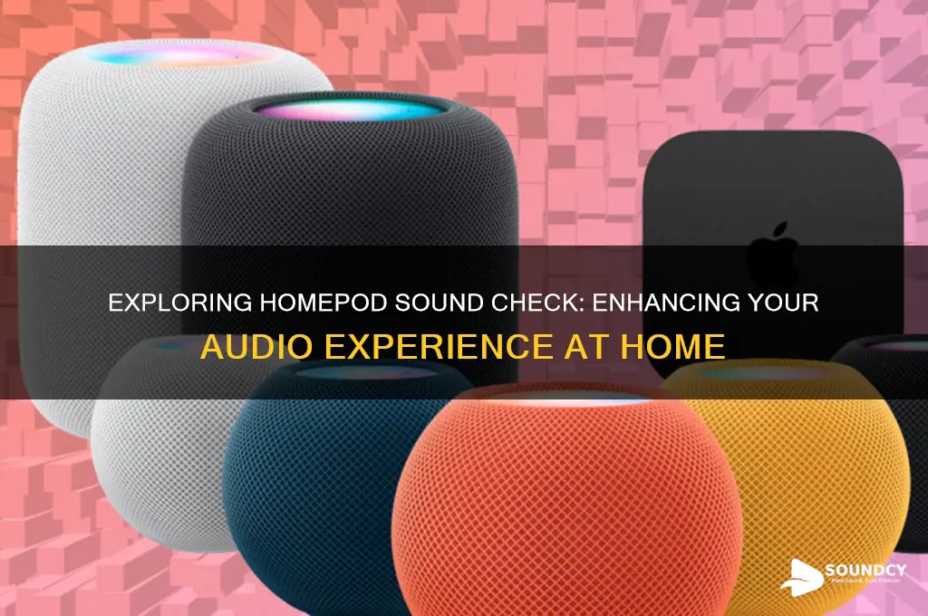 what is homepod sound check