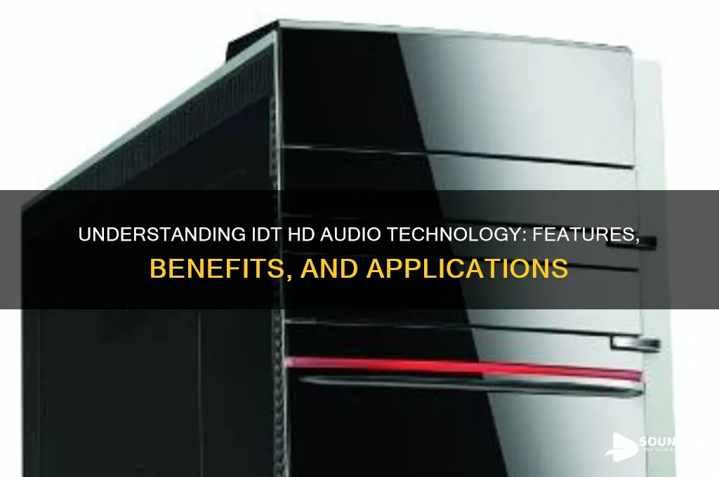 what is idt hd sound