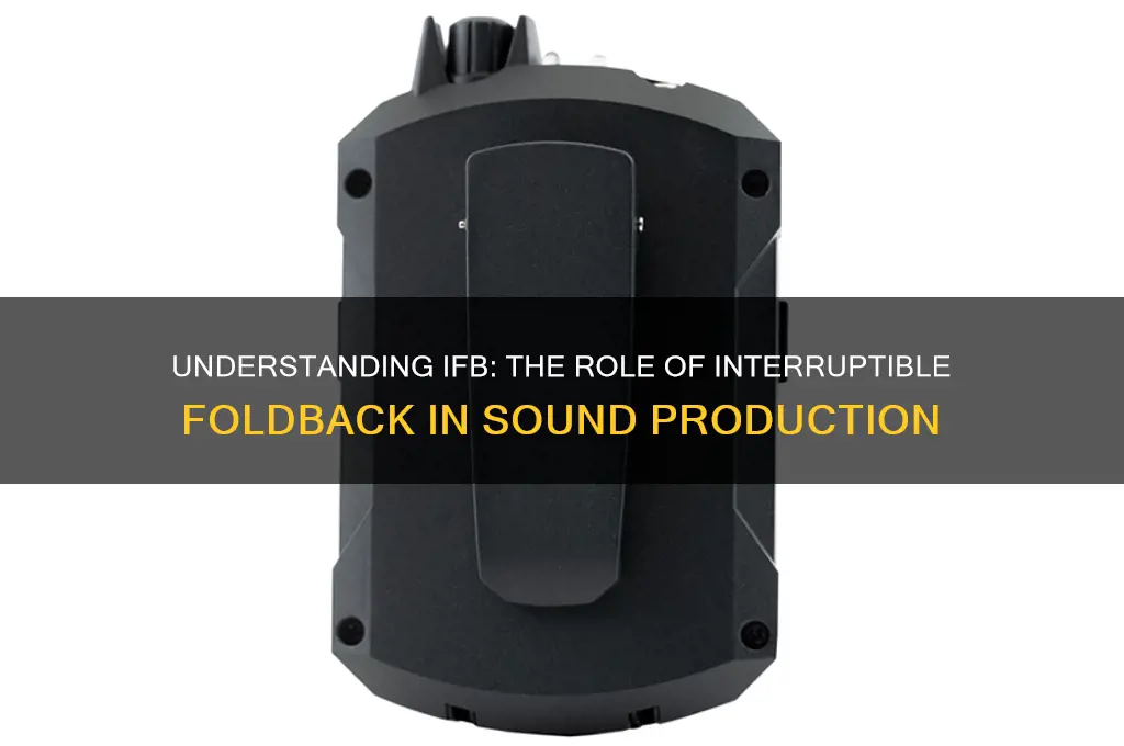 what is ifb in sound