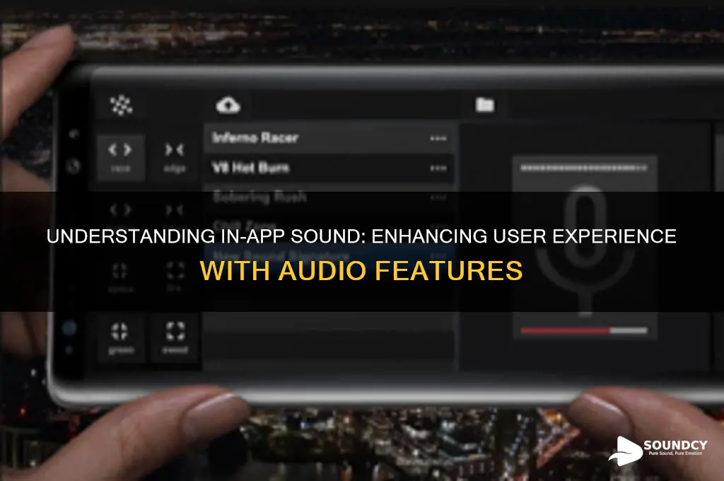 what is in app sound