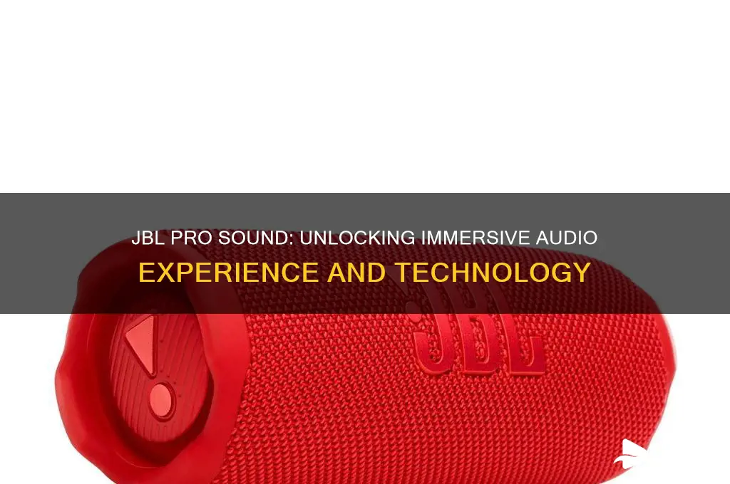 what is jbl pro sound