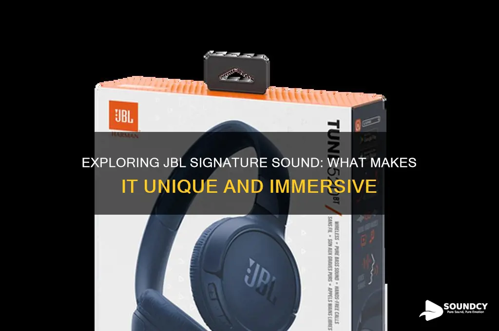 what is jbl signature sound