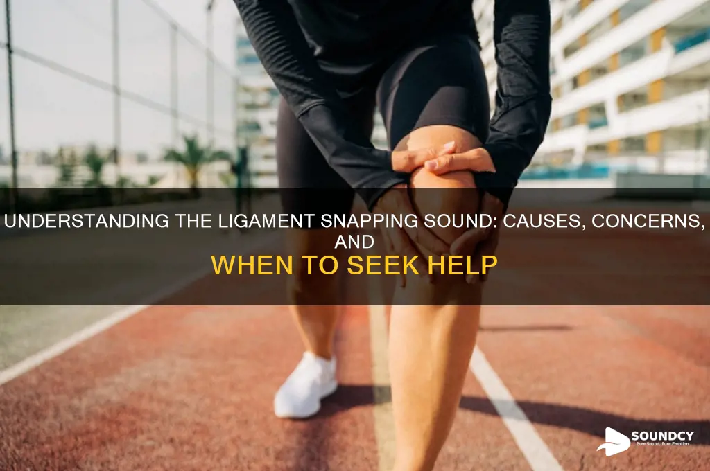 what is ligament snapping sound