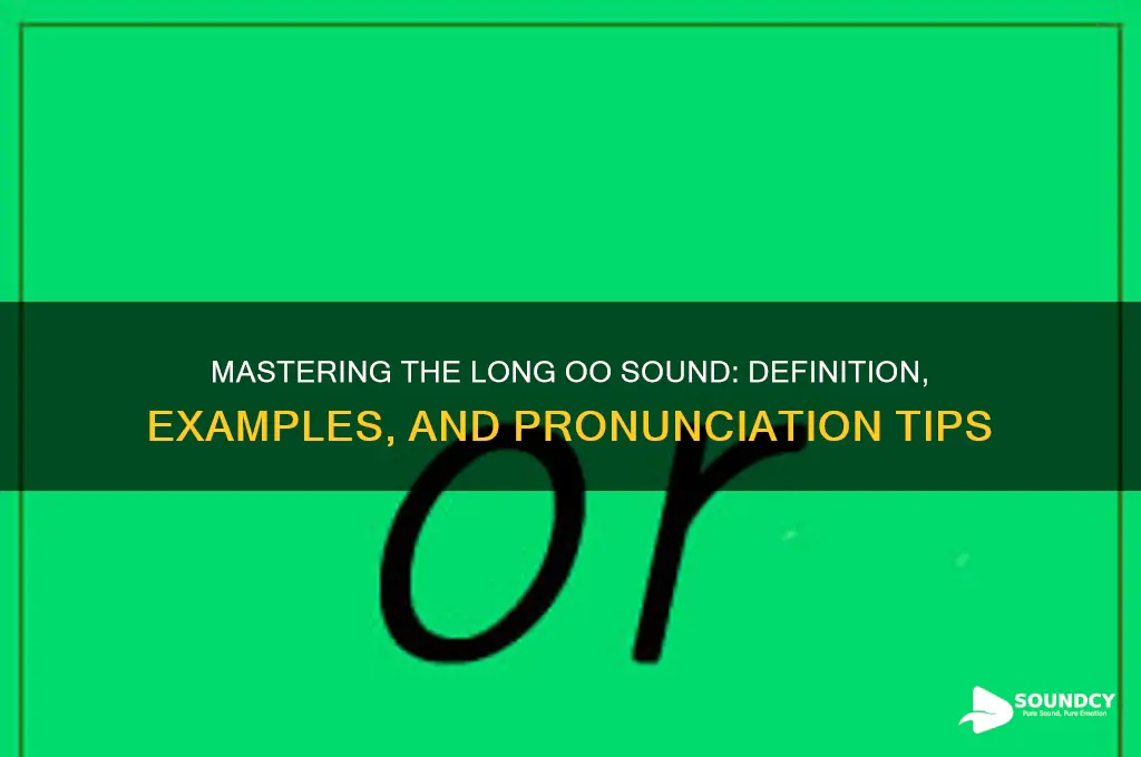 what is long oo sound