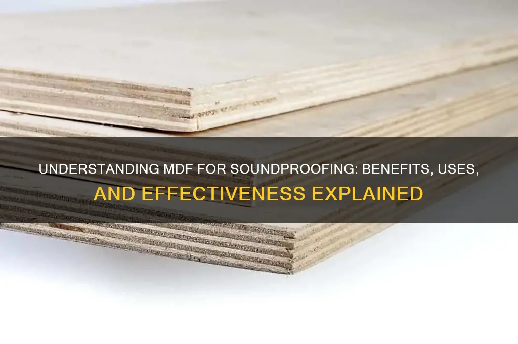 what is mdf sound proof