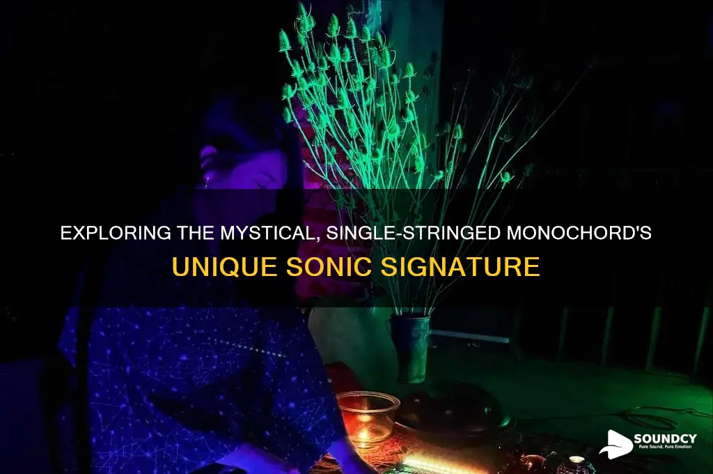 what is monochord sound like