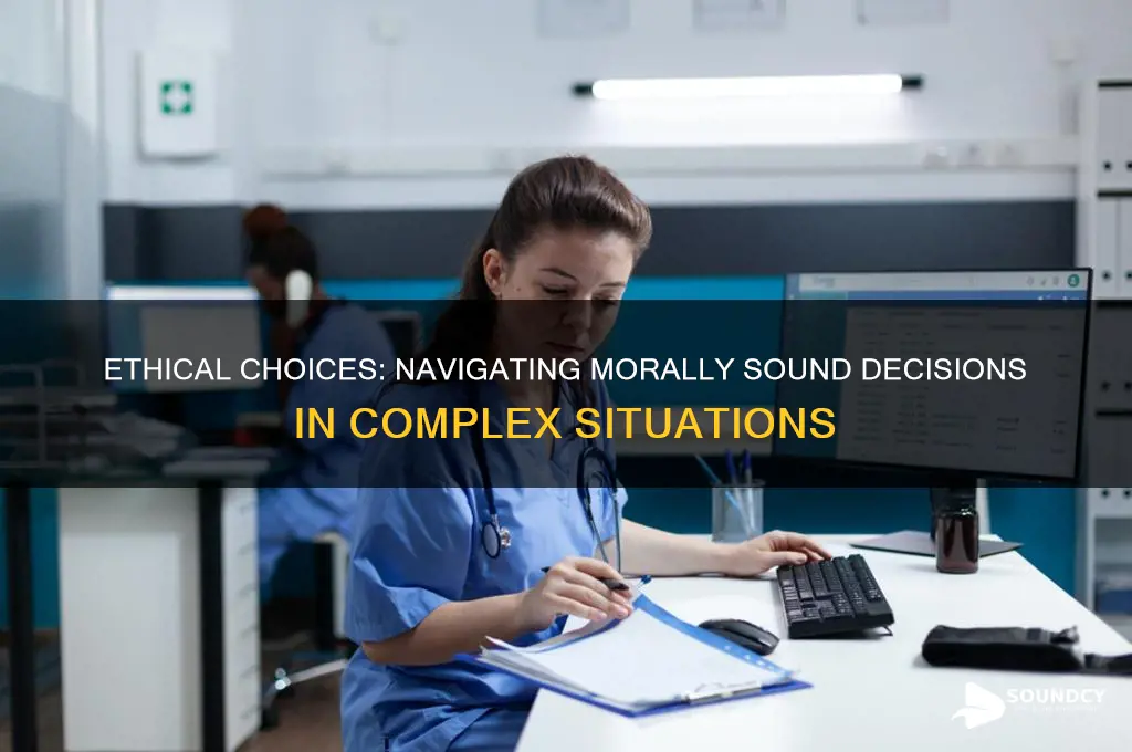 what is morally sound decision