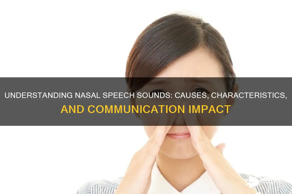 what is nasal speech sounds