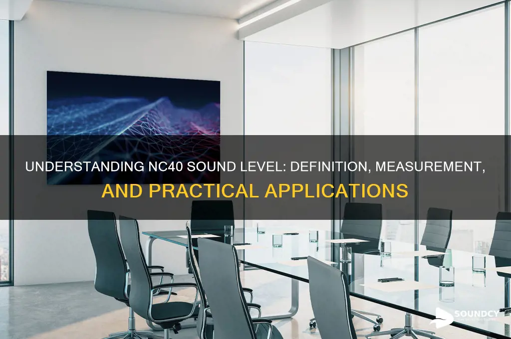 what is nc40 sound level