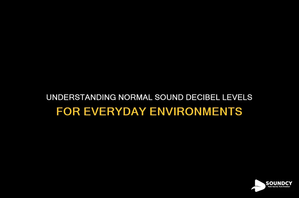 what is normal sound decibel